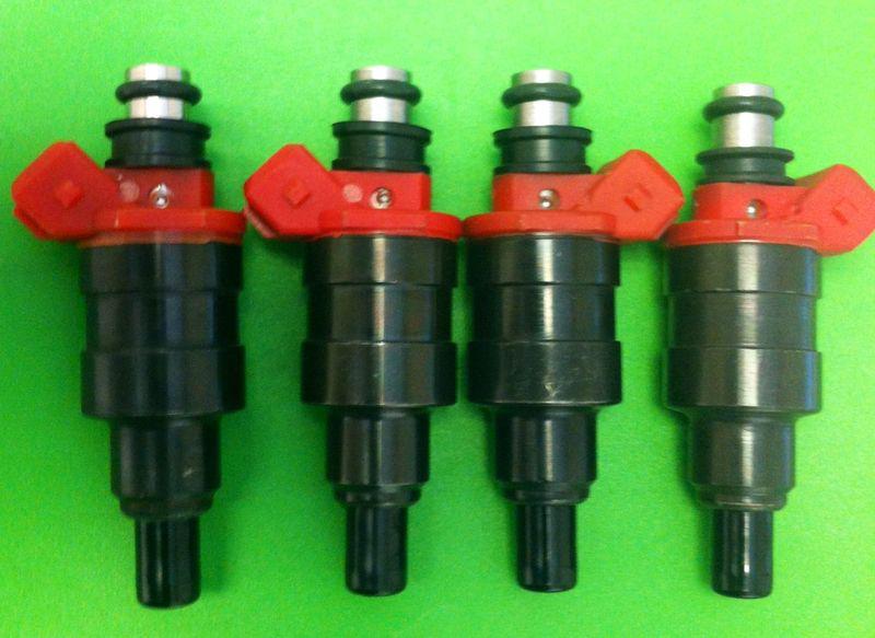 Fj144 set of 4 new fuel injector nissan, stanza,axxess,240 sx, 2.4l,4 cyl (89-95