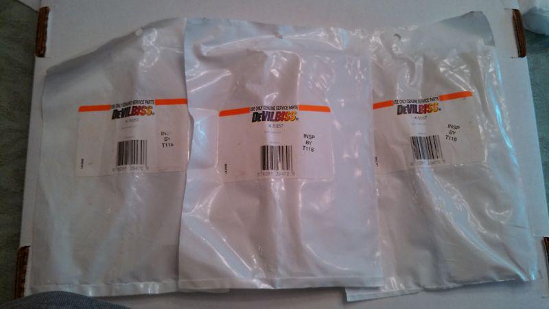 3 genuine new  devilbiss k-5057 soft parts repair kits