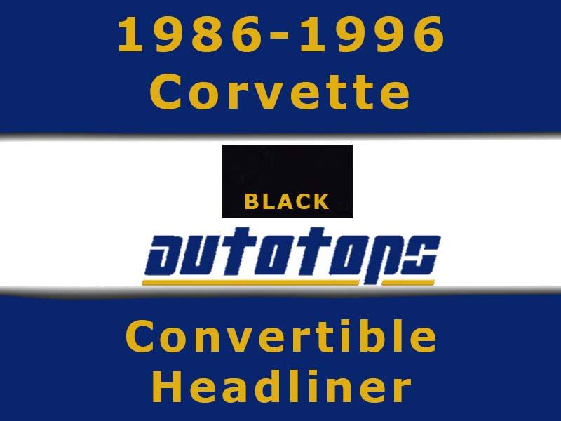 1986-1996 corvette convertible top headliner head liner