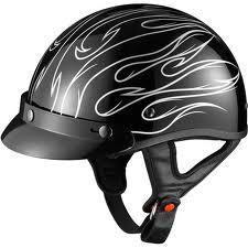 Glx dot half motorcycle helmet, stria silver, xxxl new