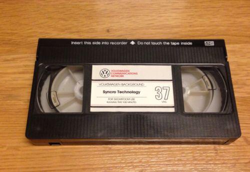 Vw syncro technology vhs factory dealer video vanagon rally mk2 gti g60 vr6 1.8t