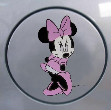 Hot!! 1pcs nicely minnie mouse car fuel tank cap decal new reflective sign #037