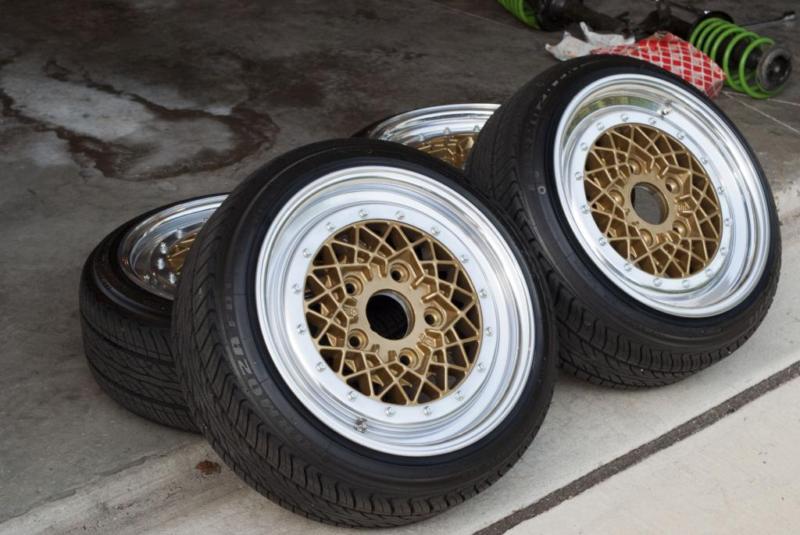 Bbs motosport e78 wheels with 165/50/15 tires - 15x7.5 15x8 staggered porsche