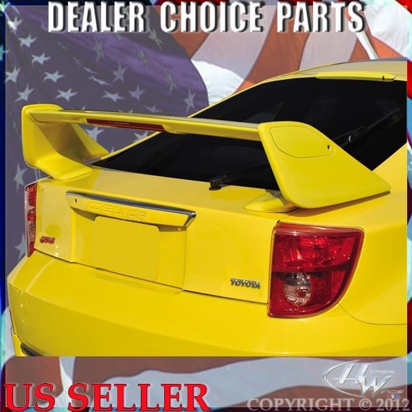 Toyota celica 2000-2005 trd factory style spoiler wing primer with light