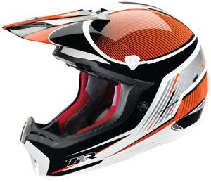 Z1r nemesis grid mx helmet orange m/medium