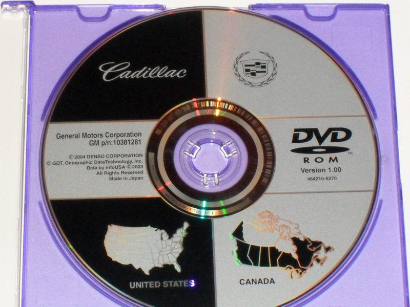 Cadillac pontiac chevrolet saab oldsmobile navigation disc dvd cd 10381281 disk 