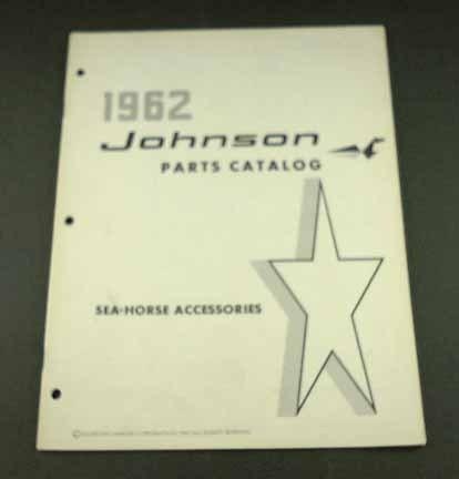 1962 62 johnson sea horse accessories parts catalog