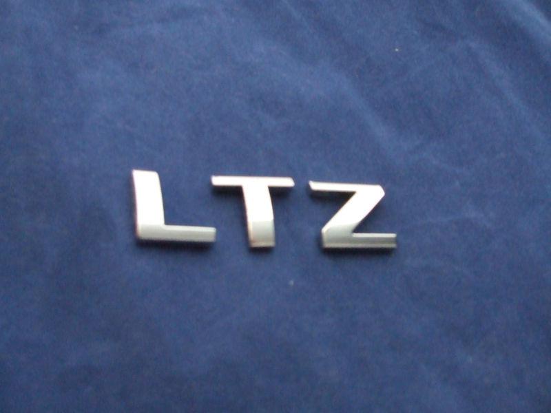 Chevrolet ltz chrome emblem cobalt 05-10 letters chevy malibu 08-12 trunk badge