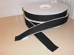 12 ft x 2" black velcro hook loop tape with industrial super strong adhesive 