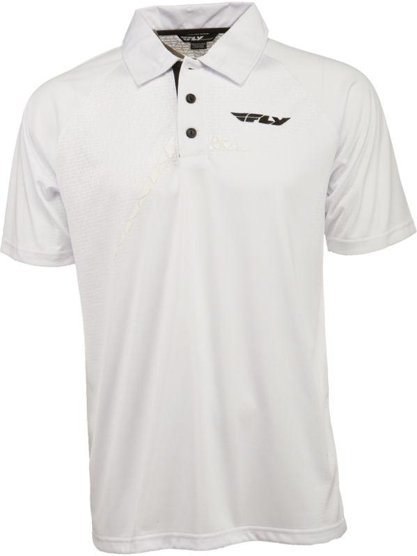 Fly racing fly polo shirt white xxx-large