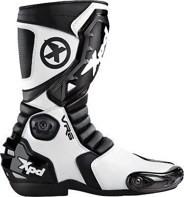 Spidi boots vr-6 motorcycle mens black/white  or black vr6
