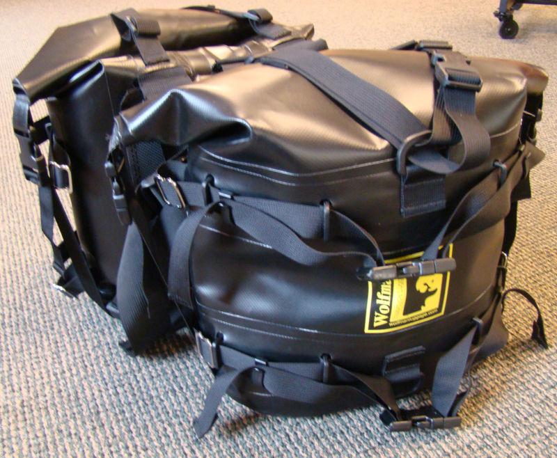 Wolfman luggage expedition dry saddle bags black dual sport, enduro, adv, tour
