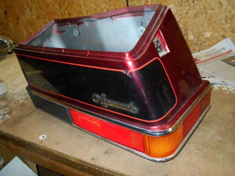 Honda gl1200 goldwing aspencade left saddlebag luggage lh red 1200 1985 85