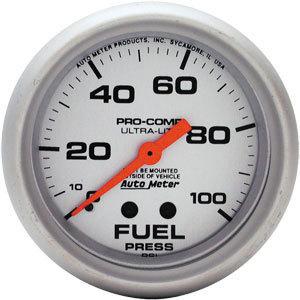 Autometer 4412 ultra-lite fuel pressure gauge 0-100