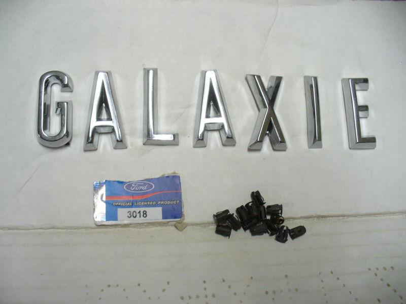 62 63 ford galaxie trunk letters