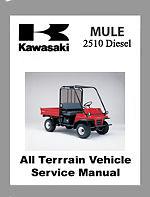 Kawasaki mule 2510 diesel kaf950 service repair manual get it now!