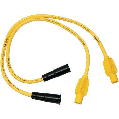 Taylor yellow 8mm custom spark plug wire set harley dyna super glide 84-94/99