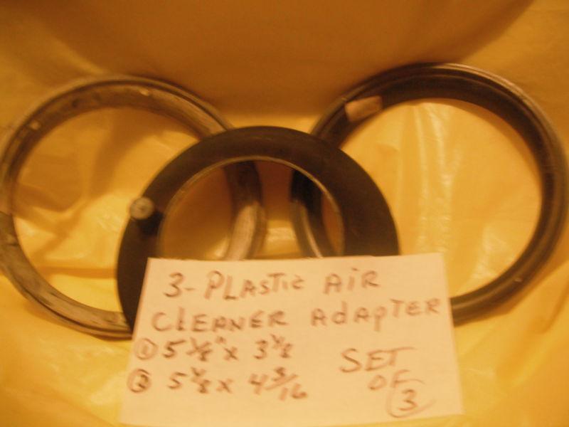 Ma3 plastic air cleaner adaptors 1-5 1/8" x 3 1/8"      2- 2 1/8" x 4 3/16"