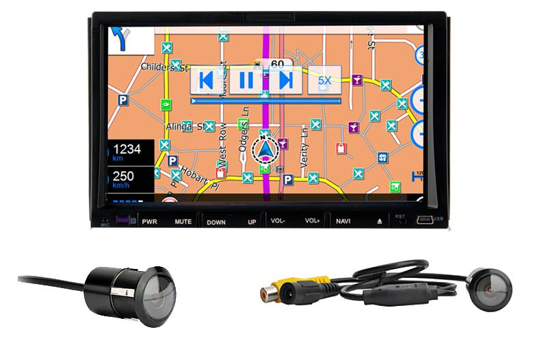 Versio hd 2 din in dash 7" car stereo dvd player gps navigation radio+camera+map