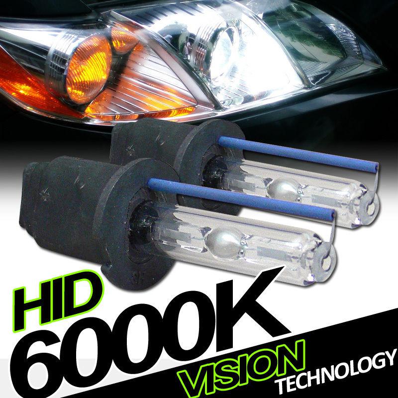 2pc h3 bulb 6000k xenon hid conversion kit w/ ballast bumper fog/driving light 5