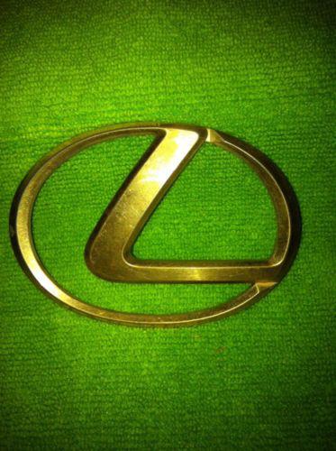 Universal lexus emblem logo badge front rear oem used gold look alike flat 90-13