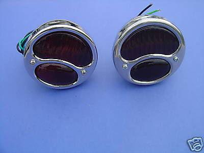 1928-1929-1930-1931-31 ford "model a" taillights-pair-6 volt-rat rod-street rod 