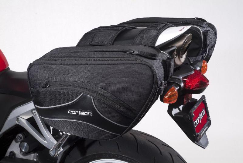 Cortech super 2.0 36 liter motorcycle saddlebags sport bike luggage 36l