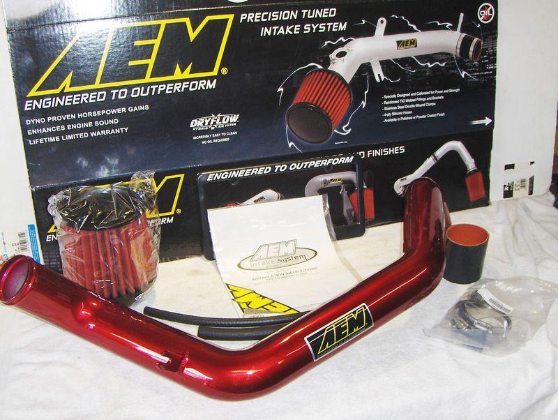 Aem cold air intake 1994-2001 acura integra gs-r ~red ~new! blow-out sale!