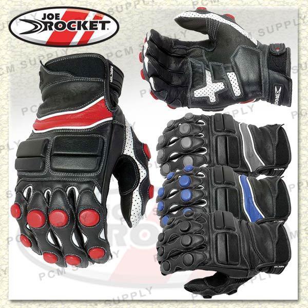 Joe rocket reactor 2.0 short leather glove black xl