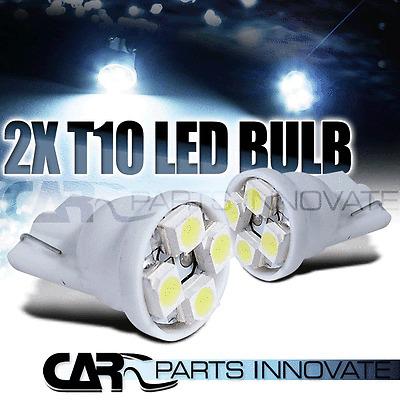 T10 194 high power xenon white led wedge 4 smd bulbs 2x