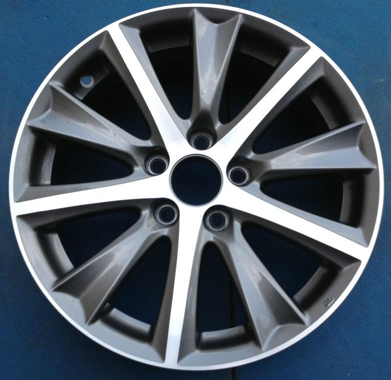 One 2013 2014 acura ilx 17" factory oem wheel rim 71809 machined/grey refinished