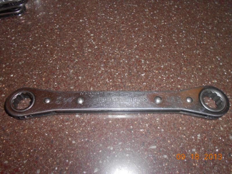 Snap on 14mm & 15mm box ratcheting wrench rbm1415