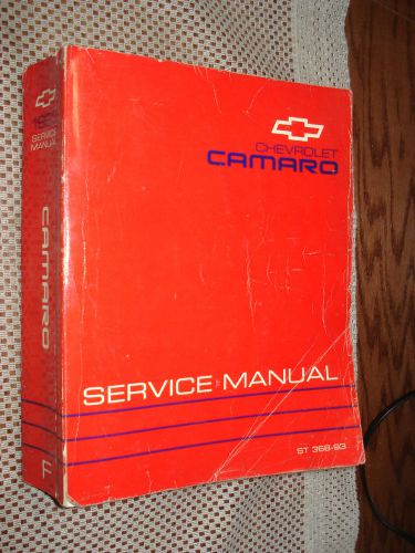 1993 chevy camaro shop manual original service book oem repair