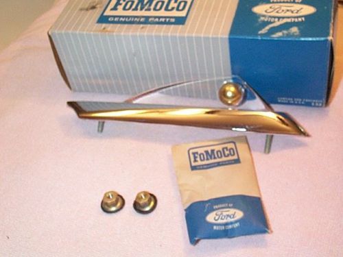 1961 ford nos c1ab-16178-b gold ball fender ornament 61 galaxie nos and mint