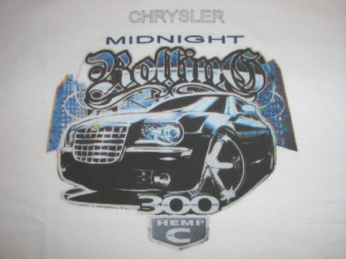 Chrysler 300 t-shirt ~ hemi c ~ midnight rolling