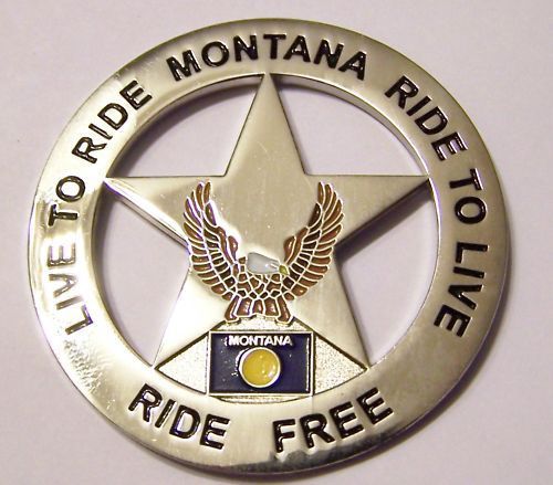 Motorcycle vest pin montana live to ride ride..