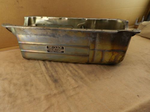 Bbc chevy dan olson racing drag race oil pan 8 quart altereds dragsters quick 8