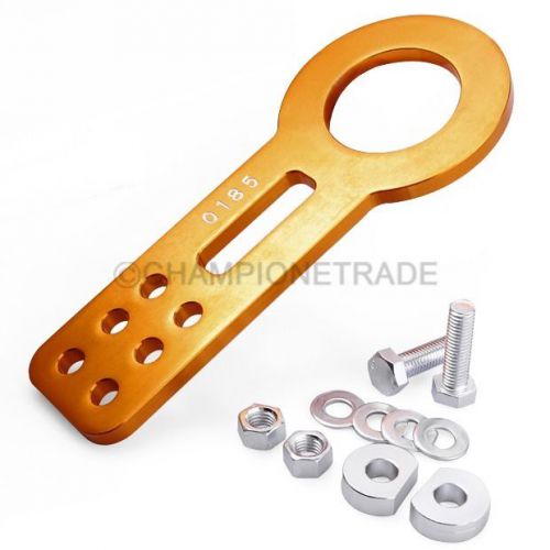 Golden rear trailer anodized aluminum tow hooks towing racing for mazda 2 3 6 ct