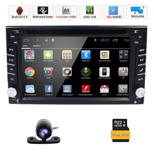 6.2&#034; inch 2 din android 4.4 car dvd player radio stereo gps wifi bt usb sd fm am