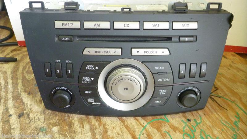 2010-2011 mazda 3 radio cd player bbm566ar0 oem *
