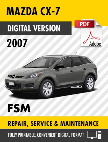 Mazda mx-7 factory service repair manual / workshop manual oem