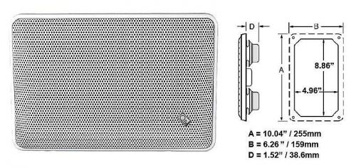 Poly-planar #ma5500w - platinum panel speaker - 3-way - pair