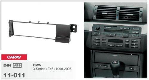Carav 11-011 1-din car radio fascia dash kit frame bmw 3-series e46 1998-2005