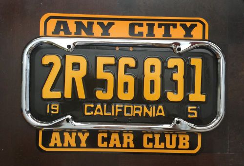 License plate topper / bottom 1937 1941 1942 1951 1952 1953 1954 1955