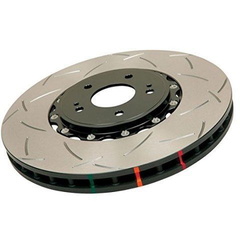 Dba (52124blks) 5000 series 2-piece slotted disc brake rotor with black hat, fro