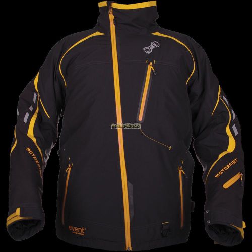 Motorfist mens redline jacket - black/yellow