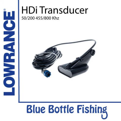 T lowrance hdi skimmer transducer 50/200/455/800 with built in temp.