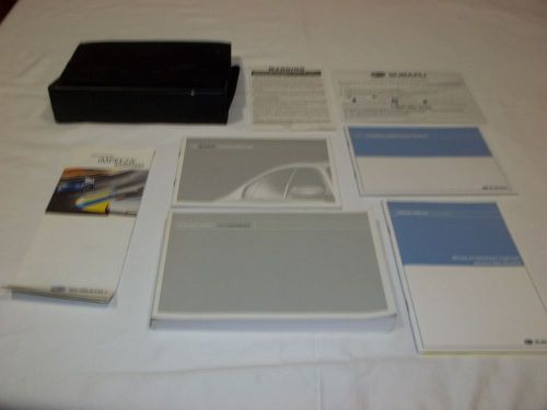 2007 subaru impreza owner&#039;s manual 8/pc.set &amp; black subaru leatherette case