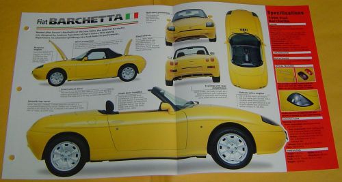 1995 1996 fiat barchetta convertible 1747cc 4 cylinder hfi imp info/specs/photo