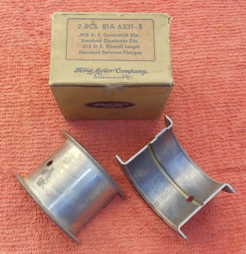 1938 1940 1948 ford - nos engine rear main bearing pair  81a-6331-e   new in box